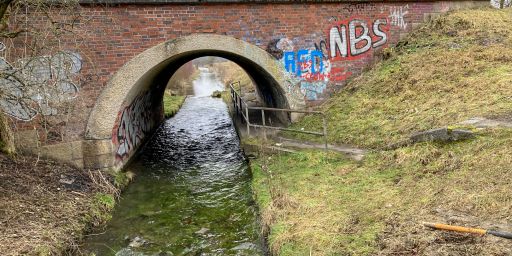 Abzweig zum Hüllgraben Abzweig zum Hüllgraben